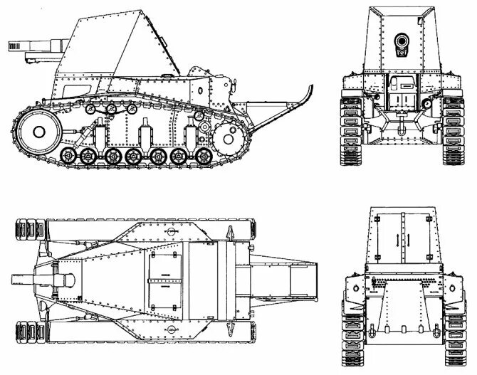 Мс 1а. Т-18 МС-1. Проекты самоходных орудий. САУ на шасси МС-1. Штабная машина на базе танка.