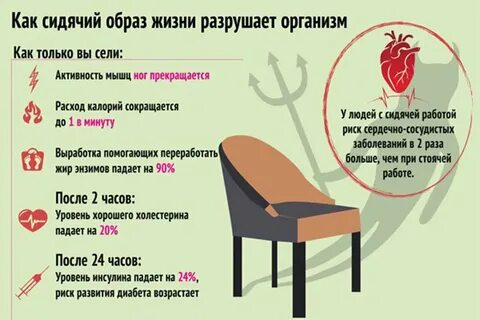 Времени проводит в сидячем