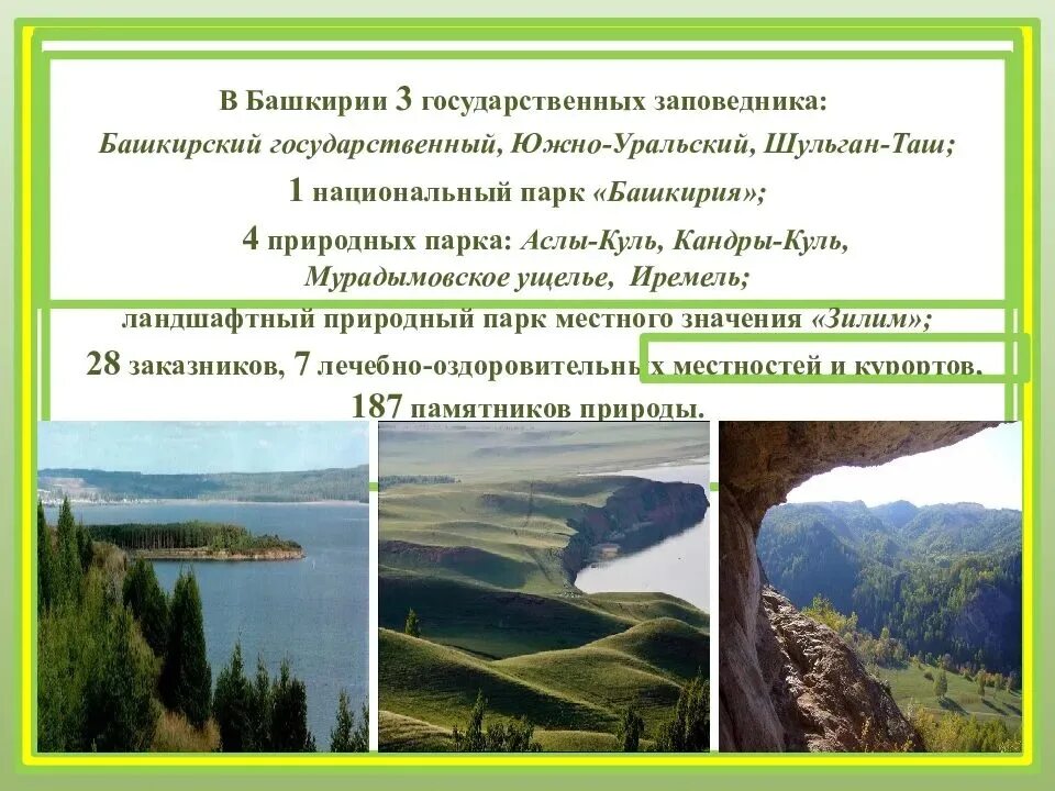 Особенности природных парков. Заповедники и национальные парки Башкирии. Национальные природные парки Башкортостана Шульган-Таш. Три государственных заповедника Башкортостана. Какие заповедники и национальные парки есть в Башкирии.