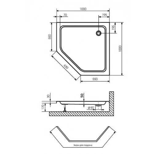 Душевой поддон трапеция. Поддон Алекс Батлер 90х90 ab9012v. Поддон Алекс Батлер 90 90. Душевой поддон трапеция 100х100. Душевой поддон 100х100 пятиугольный.