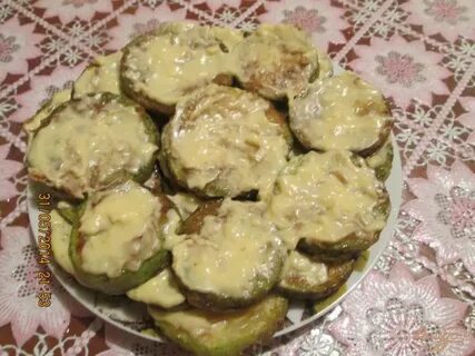Кабачки с картошкой в майонезе