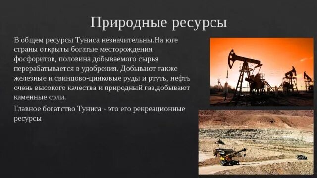 Особенности природно ресурсного капитала алжира и египта. Полезные ископаемые Туниса. Минеральные ресурсы Туниса. Природные богатства Туниса. Природные ресурсы Туниса кратко.