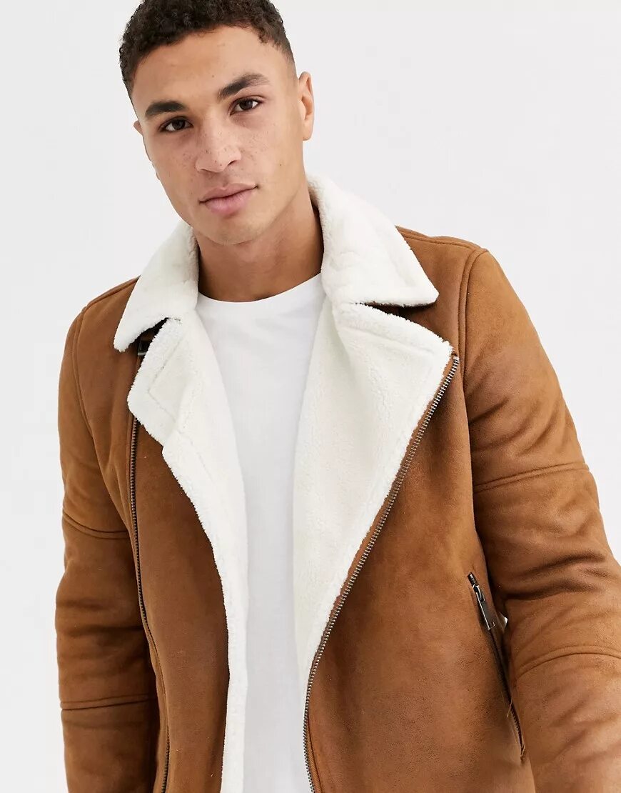 Burton Menswear дубленка мужская