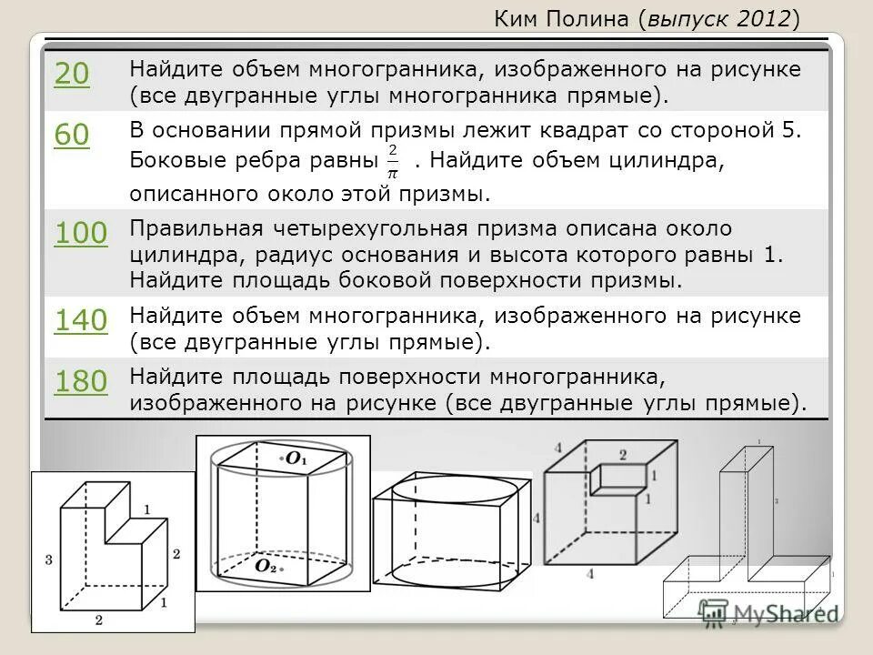 Найдите площадь поверхности и объем многогранника изображенного. Объем многогранника. Задачи на объем многогранников. Найдите объем многогранника все двугранные углы прямые. Объем многогранника изображенного на рисунке.