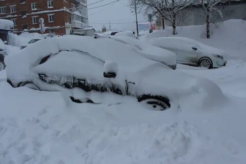 Снегопад много снега