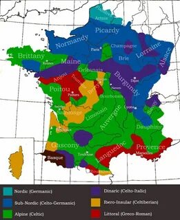 Карта языков франции