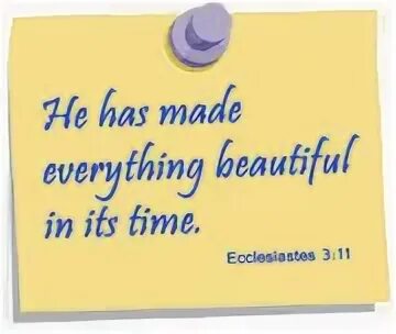 You make me everything. He has made everything beautiful in its time Notebook.