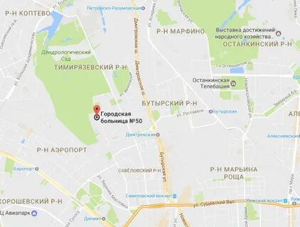 На какой улице находится городская больница