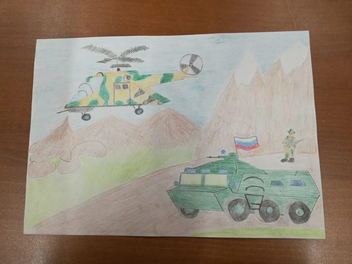 Есть такая профессия родину защищать рисунки детей