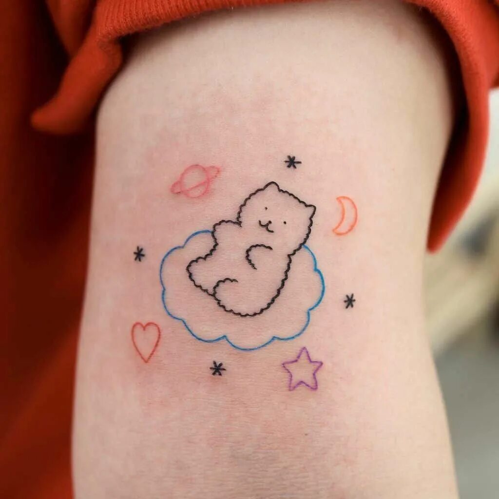Милые т. Cute tattoo. Милые татуировки. Маленькие цветные тату. Cute tattoo.