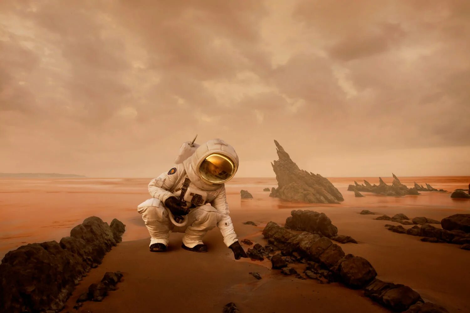 Mars rise. Mars rise