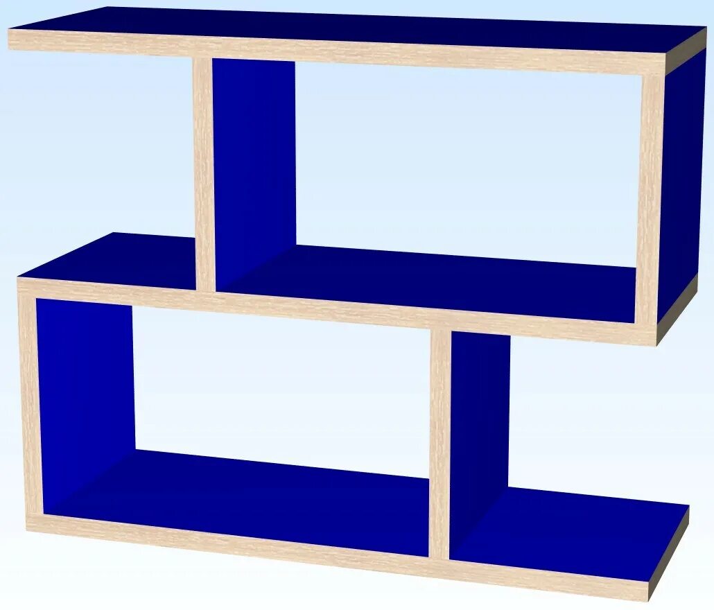 Стеллаж синий. Полка синяя. Полка 40 на 40. Навесные полки синие.