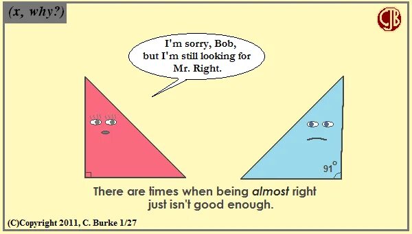 Being good isn t good enough. Triangle meme.