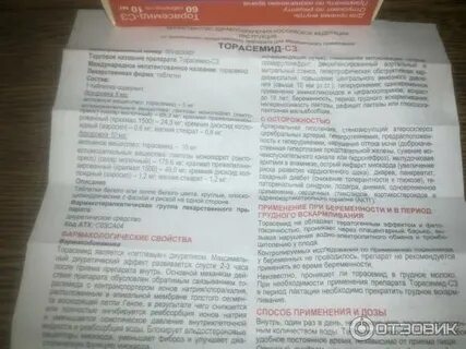 Как принимать торасемид до еды или
