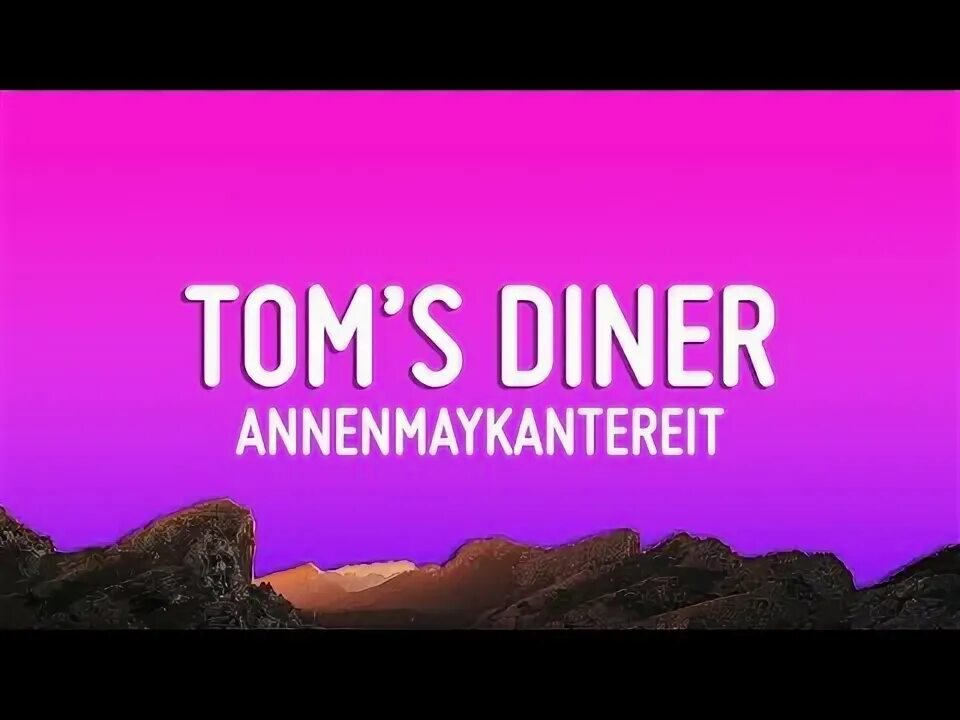 Toms diner текст