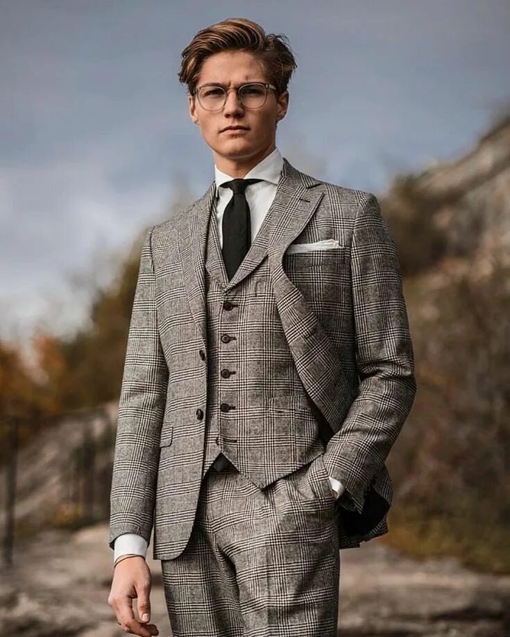 The men in the suit