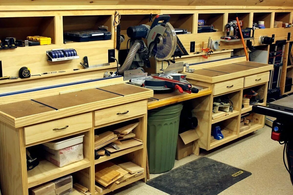 Мастерская в гараже. Обустройство мастерской. Стол для мастерской. Как создать свою мастерскую. Верстак гараж 112.