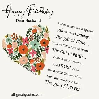 Husband birthday