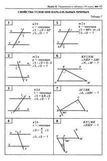 Задачи на признаки параллельности прямых 7 класс по готовым чертежам самостоятельная работа