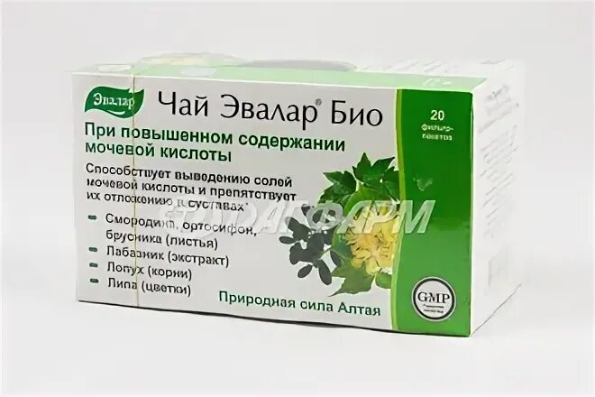Чай эвалар био при повышенной мочевой кислоте