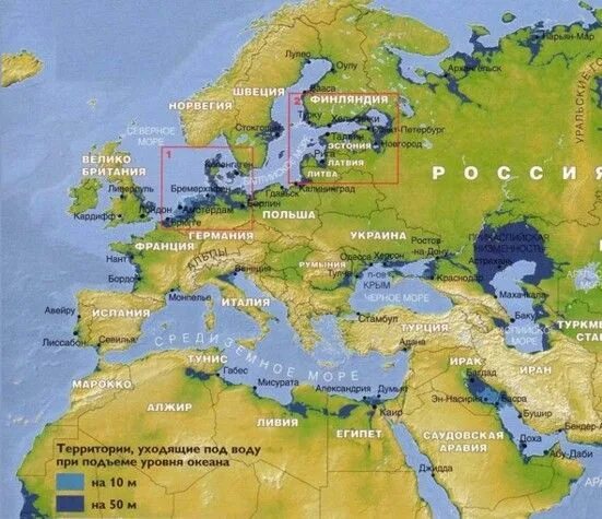 Какие города уйдут под воду в россии. Карта глобального потепления. Карта при глобальном потеплении.