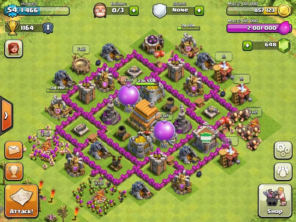 Clash of clans местоположение