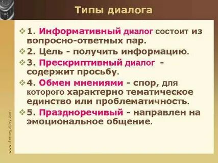 Диалог запрос