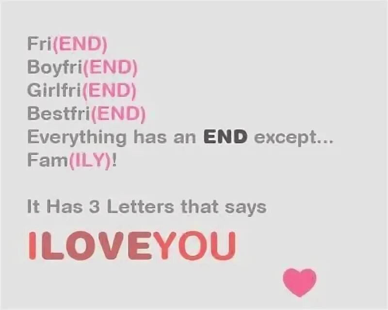 All has the end. All has the end