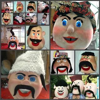 Головы ростовых кукол
