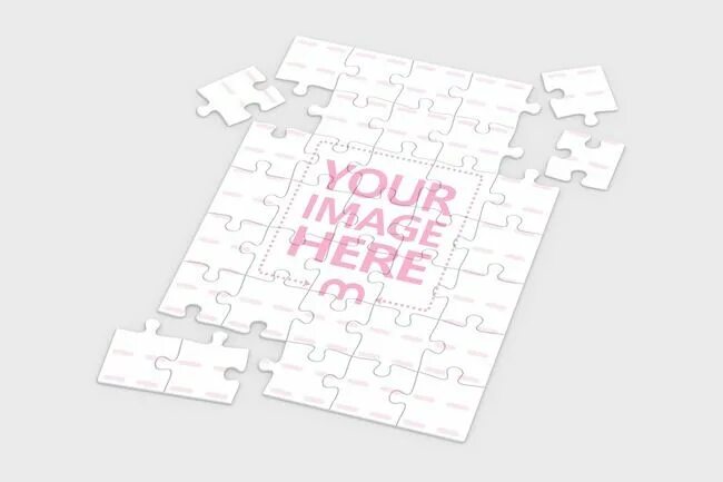 Few pieces. Пазл мокап. Puzzle Mock up free. Puzzle мокап квадрат. Мокап пазл картонный.