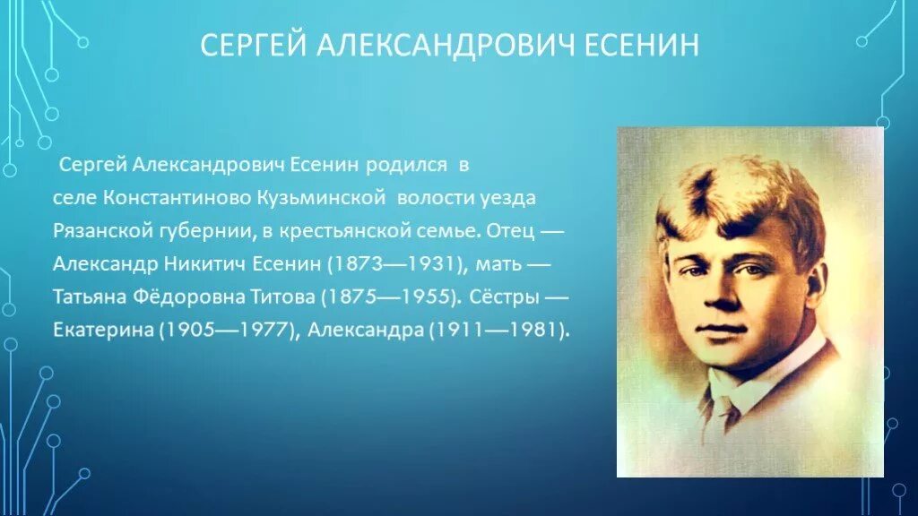 Есенин 1905. Есенин Александрович Есенин. Есенин 1913.