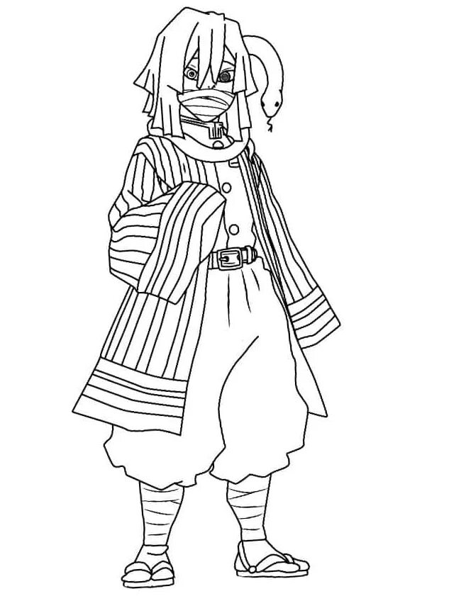 Клинок рассекающий демонов картинки распечатать inosuke demon slayer Coloring Page Anime Coloring Pages, desenhos para imprimi