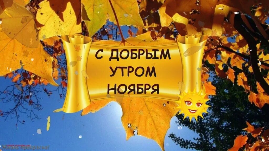 Доброго утра 1 ноября картинки красивые