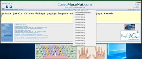 CursoMecaNet Download: Improve your typing speed in English by practicing and te