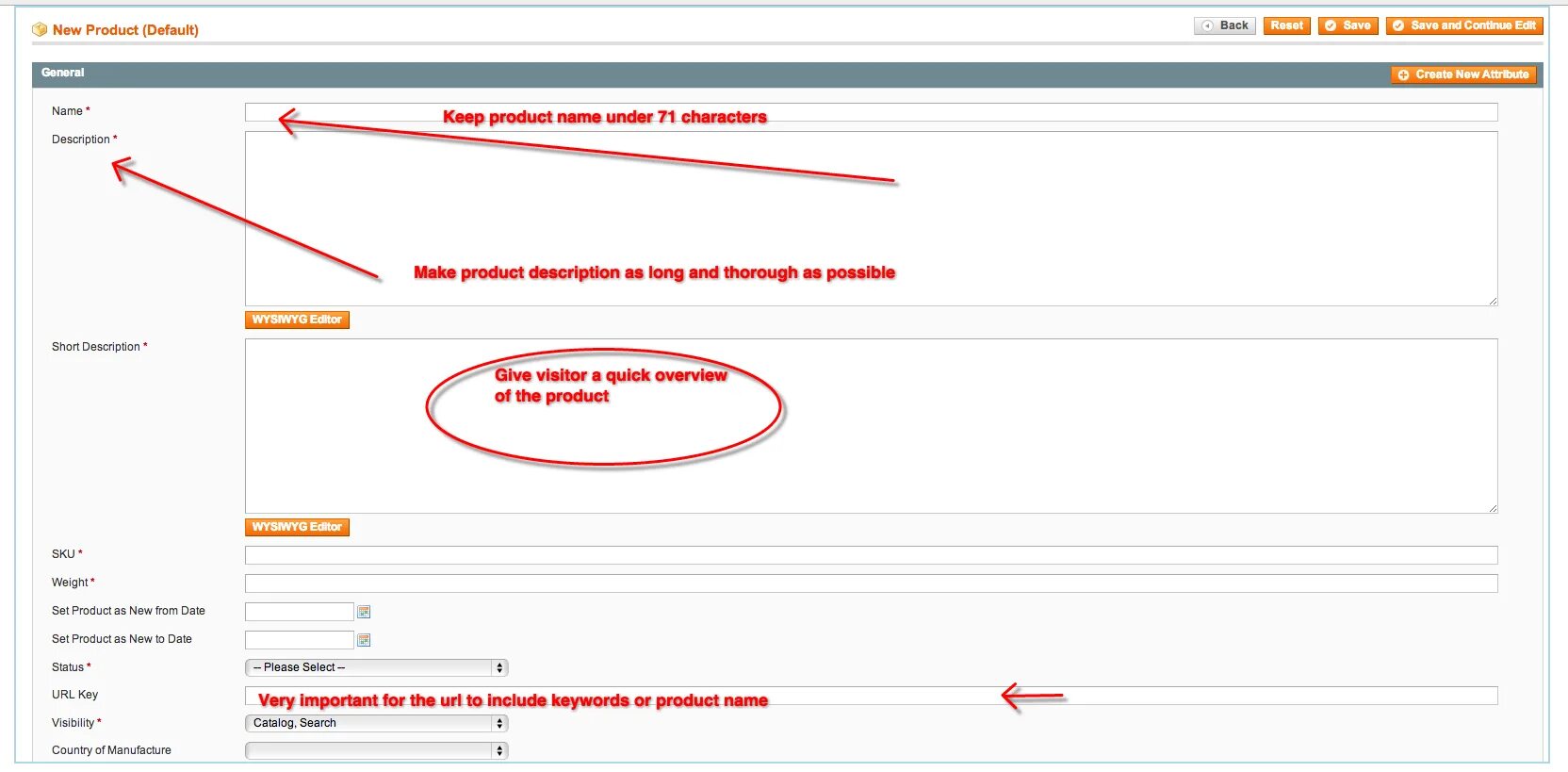 Ключи url. Seo url. product description.