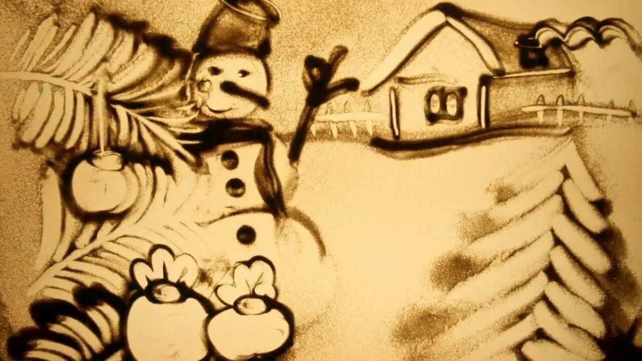 Картины песком. Песочный новый год. Рисование песком на световых столах. Песочная анимация новый год. Песочный новый год.
