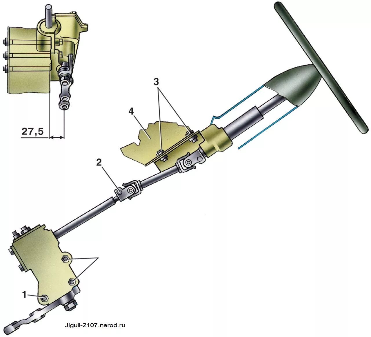 Механизм рулевой колонки ВАЗ 2107. Вал рулевого механизма ВАЗ 2107. ВАЗ 2107 рулевой вал крепления. Рулевое управление автомобиля ВАЗ 2107.