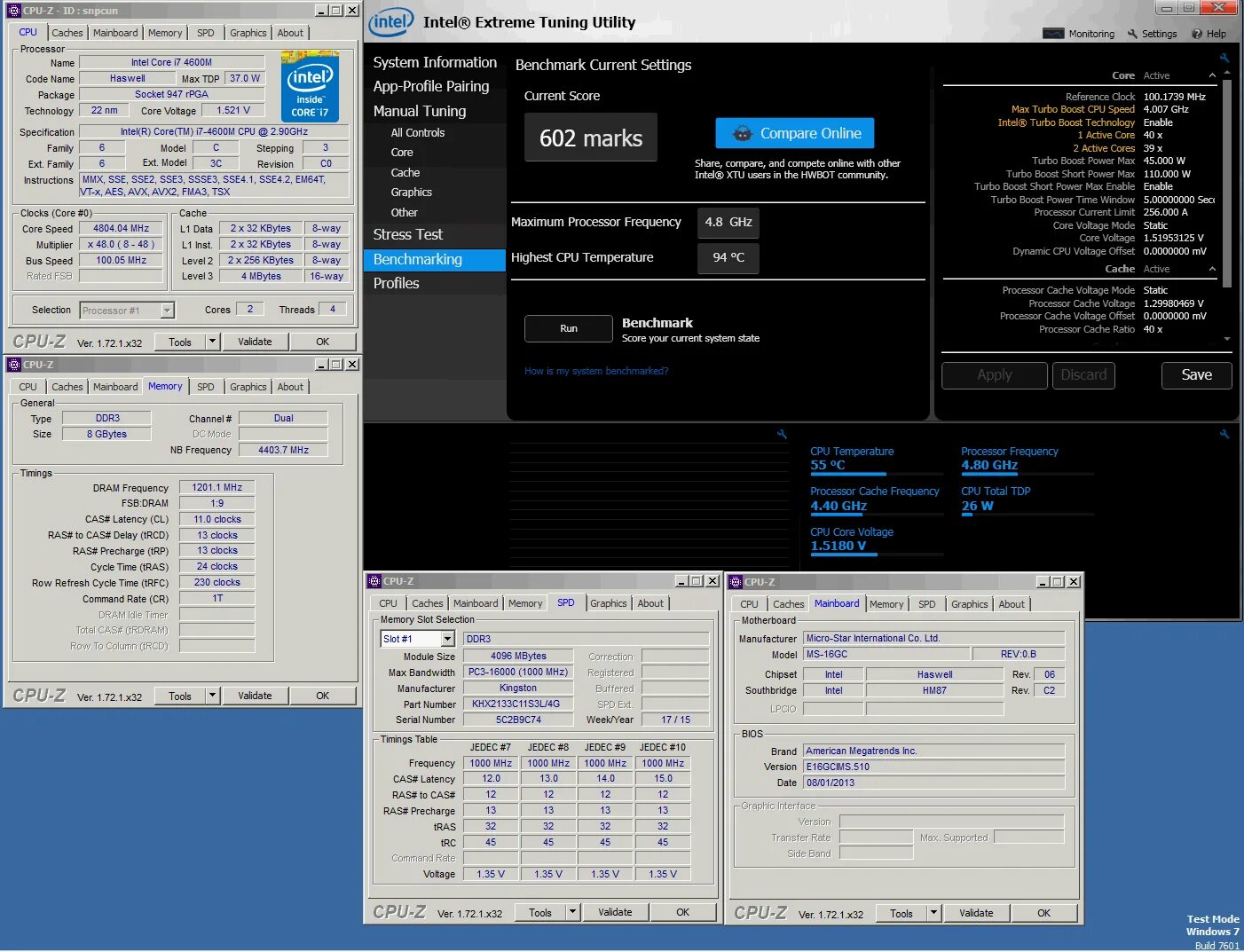 Core i7-4600m. Intel XTU. Процессор static. I7-4600m характеристики. Разогнать интел