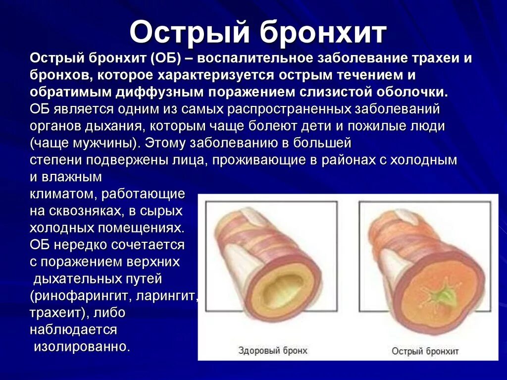 Бронхит диабет. Бронхит и острый бронхит. При остром бронхите поражаются бронхи.