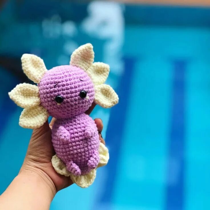 Axolotl pattern by Max Alexander Crafts, Animal knitting patterns, Axolotl