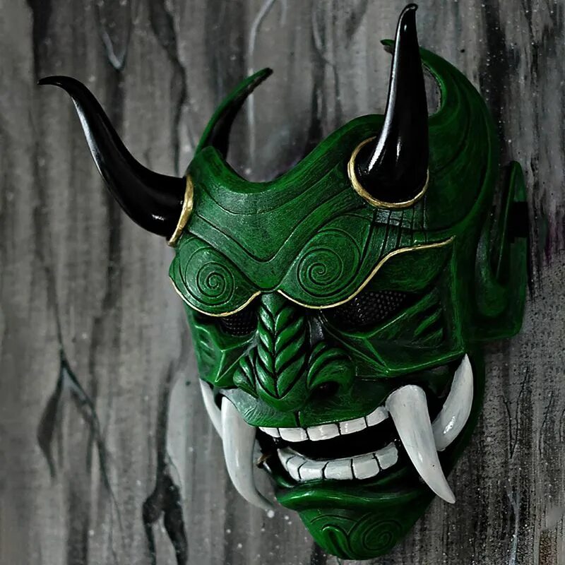 Как называется маска демона. Маска hannya демон. маска кабуки демон. хання маска самурай. маска кабуки самурай.