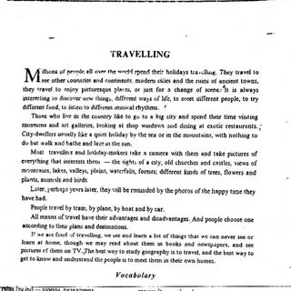 Travel топик