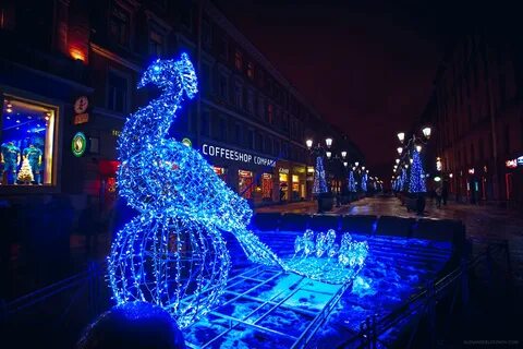 Новогодние украшения петербурга 2024