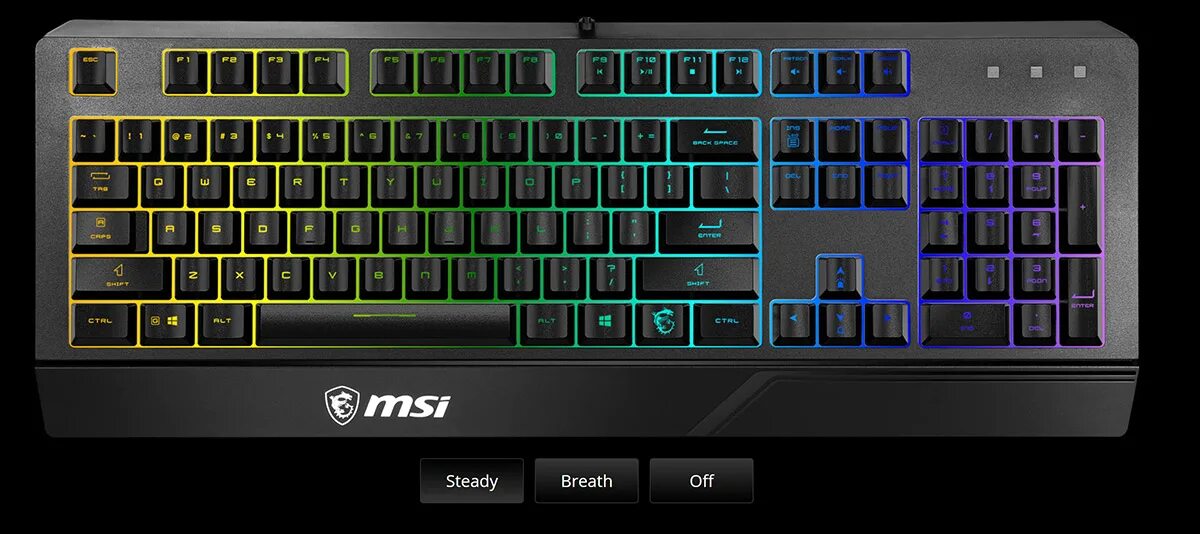 Как менять цвета клавиатуры msi. Клавиатура msi gk20. клавиатура мси вигор gk 20. msi vigor gk20.
