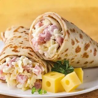 Блинчики с колбасой и сыром рецепт