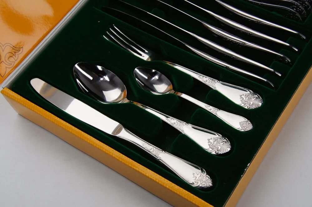 Rh-24-006 набор стол приборов 24пр royalty home. Haus roland набор столовых приборов 36пр. набор столовых приборов пзхм дворцовый сн-24м17цм. набор столовый 24 пр. "грека голд".