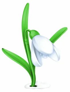 Подснежник на прозрачном фоне для детей