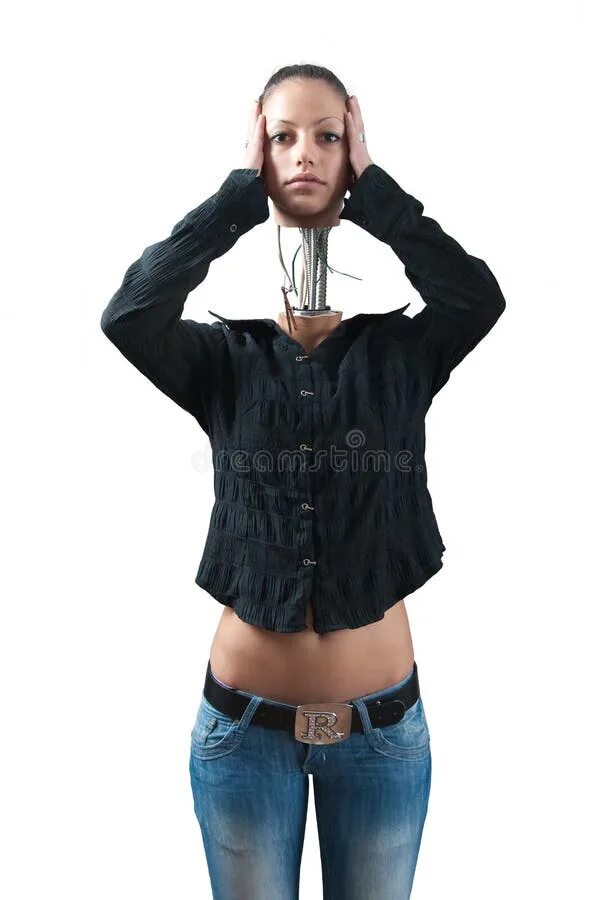 Detached head. Киборг девушка портрет на белом фоне. detachable head girl. detachable head. detached girl.