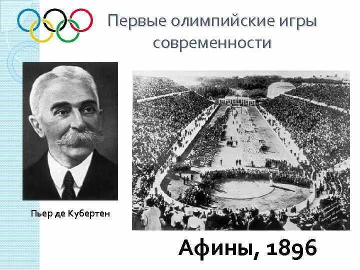 Первый олимпийским чемпионом современности стал. 1896 Пьер де Кубертен. Пьер де Кубертен Возрождение Олимпийских игр. Пьер де Кубертен 1894 год. Олимпийские игры Пьер де Кубертен картинки.