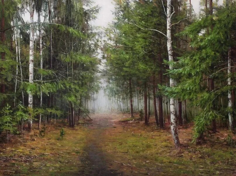 К. Художник а воля. Ой лесная тишь. Леса балашихи. Ой лесная тишь.